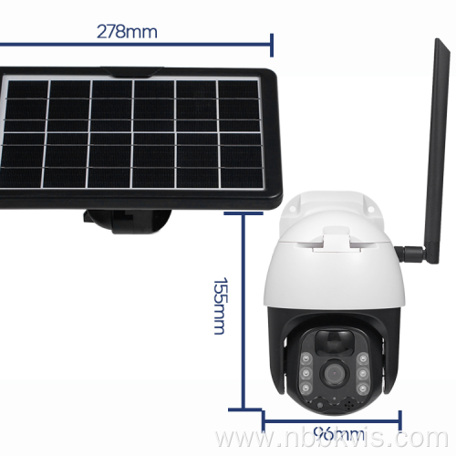 wide angle 4G Wireless surveillance network solar camera